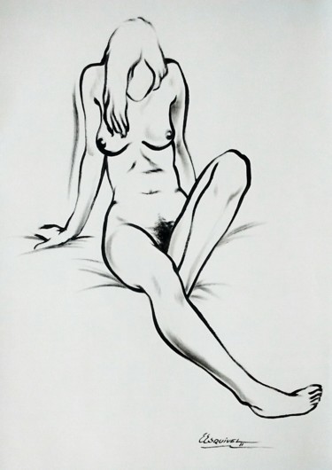 Drawing titled "gloria" by Erwin Esquivel C, Original Artwork, Other