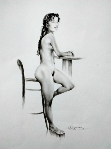 Drawing titled "kerly" by Erwin Esquivel C, Original Artwork, Other