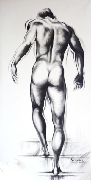 Tekening getiteld "la marcha" door Erwin Esquivel C, Origineel Kunstwerk, Anders