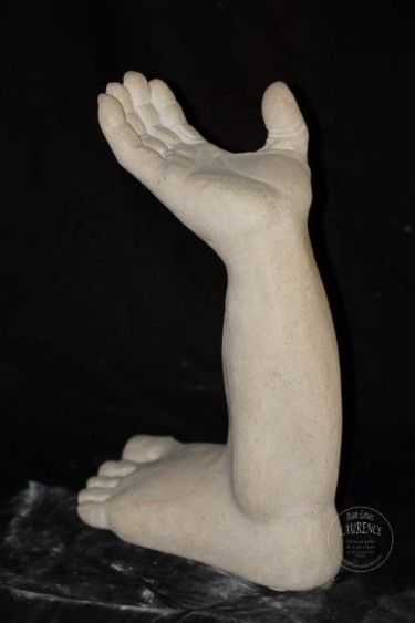 Sculpture intitulée "Le pied et la main…" par Erwan Espinasse, Œuvre d'art originale
