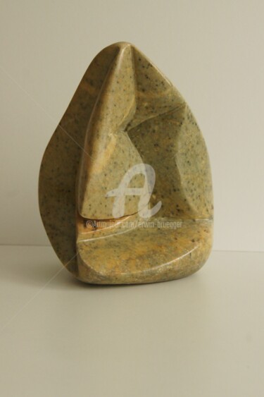 Sculpture intitulée "Triangulo amoroso" par Erwin Bruegger, Œuvre d'art originale, Pierre