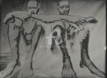 Fotografía titulada "Twin men" por Erwin Bruegger, Obra de arte original, Fotografía manipulada
