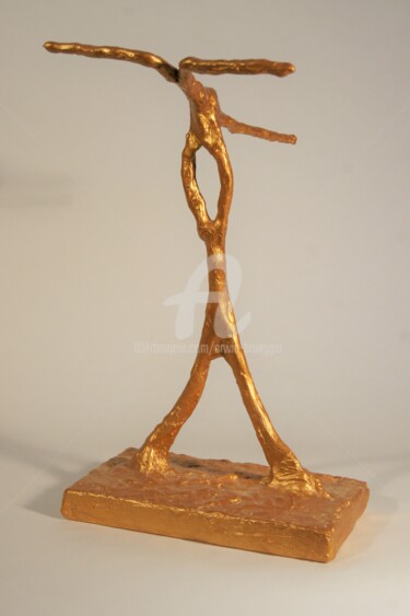 Skulptur mit dem Titel "Flashdance" von Erwin Bruegger, Original-Kunstwerk, Gips