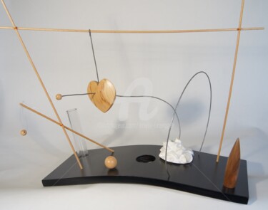 Sculpture titled "Gretel miserere Hän…" by Erwin Bruegger, Original Artwork, Wood