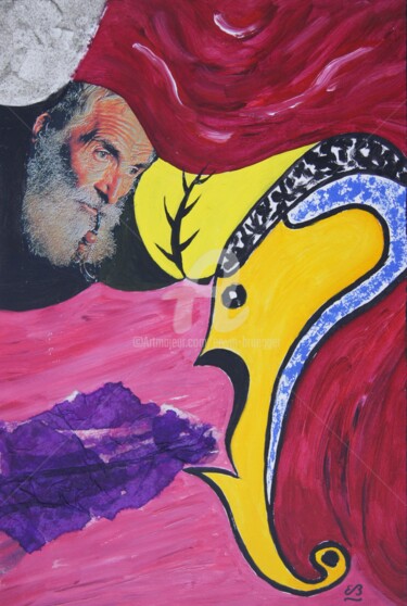 Die Schmolle Collages titled "Die Schmolle" by Erwin Bruegger, Original Art, Collages