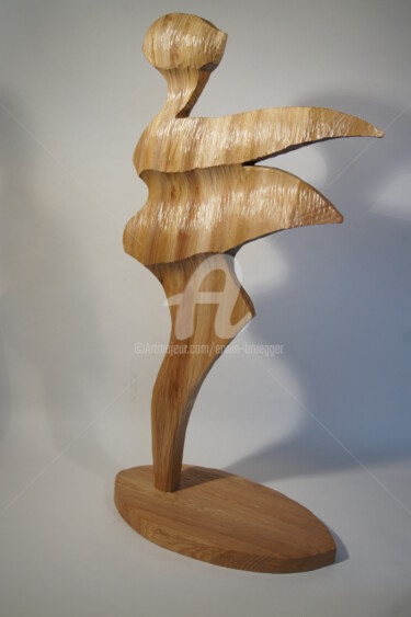 Sculpture titled "Der Tänzer" by Erwin Bruegger, Original Artwork, Wood