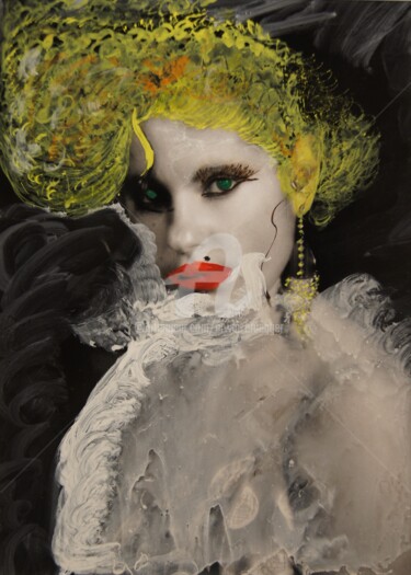 Painting titled "Diva" by Erwin Bruegger, Original Artwork, Manipulated Photography