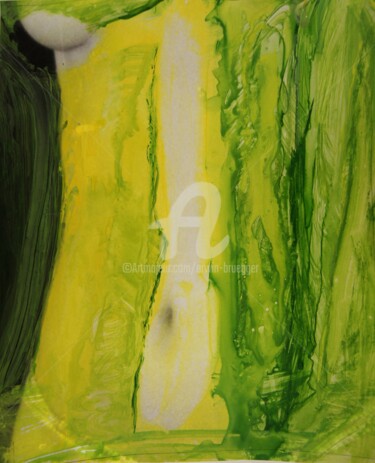 Painting titled "Green body" by Erwin Bruegger, Original Artwork, Manipulated Photography