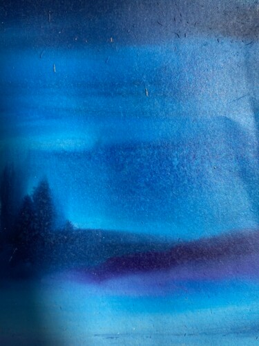 Ζωγραφική με τίτλο "Blau 4" από Erwin Hajek, Αυθεντικά έργα τέχνης, Ακρυλικό