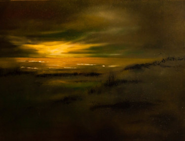 Schilderij getiteld "the-sea-at-dawn-1.j…" door Erwin Libbrecht, Origineel Kunstwerk, Olie