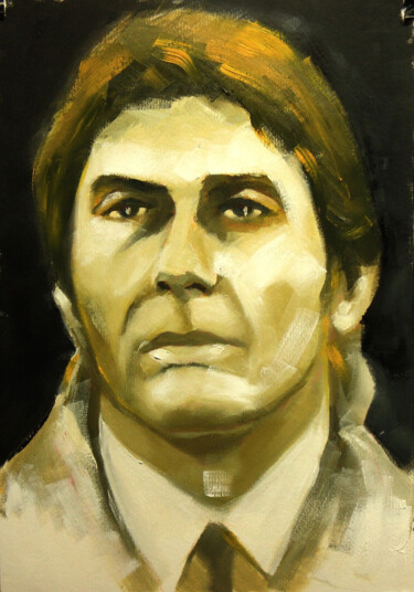 Painting titled "Antonio Conte" by E_sabater, Original Artwork, Acrylic