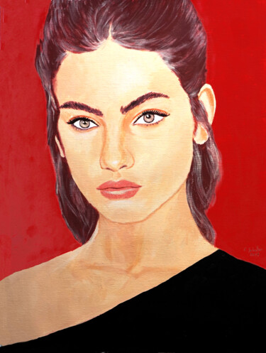 Painting titled "CARMEN" by E_sabater, Original Artwork, Acrylic