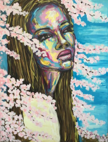 Painting titled "Worqueen" by Esbardallou, Original Artwork, Acrylic