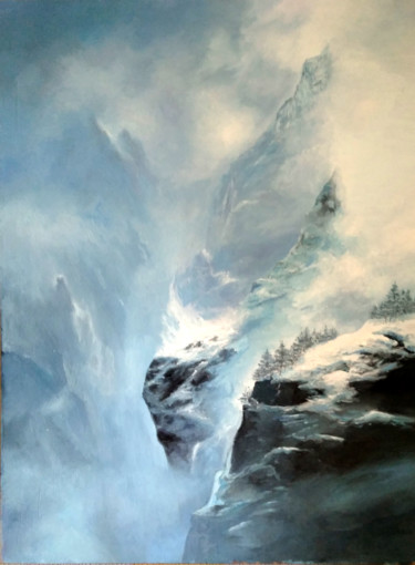 Картина под названием "Перед снегом" - Евгений Смоляков, Подлинное произведение искусства, Масло