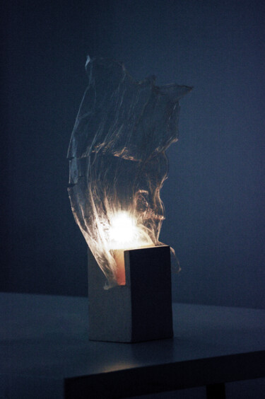 Design intitulée "Ecoseastème n°4" par Escals Design, Œuvre d'art originale, Luminaire