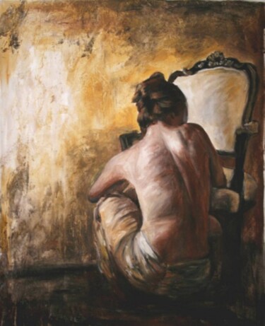 Painting titled "sogno" by Escha Van Den Bogerd, Original Artwork, Oil