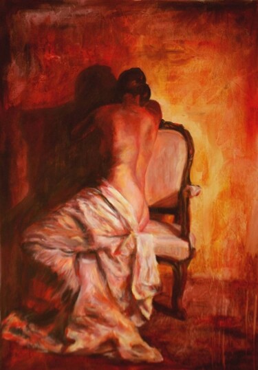 Painting titled "Ignorante" by Escha Van Den Bogerd, Original Artwork, Oil