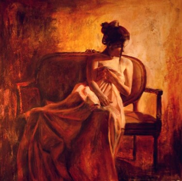 Painting titled "poetico" by Escha Van Den Bogerd, Original Artwork, Oil