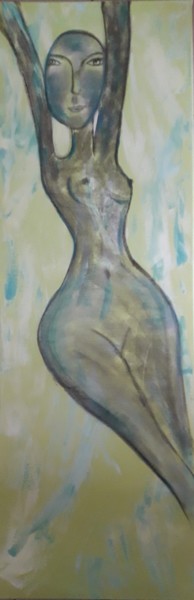 Painting titled "Liane" by La Venitienne, Original Artwork