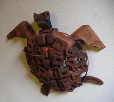 Sculpture intitulée "Tartaruga.jpg" par Mauro Maria, Œuvre d'art originale, Métaux