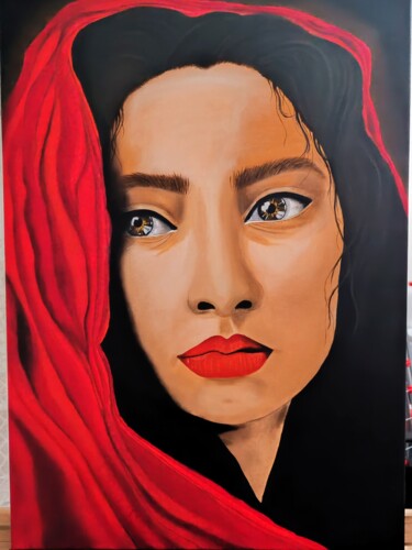 Painting titled "woman" by Esen Susuz Terzi, Original Artwork, Oil