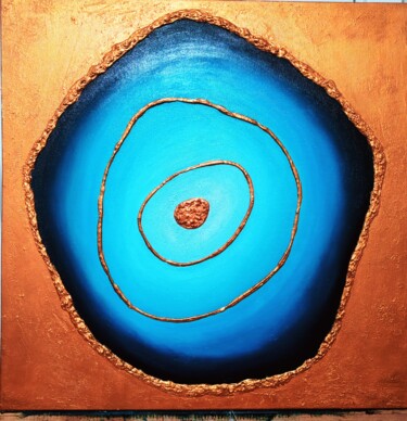 Malerei mit dem Titel "Eye" von Esen Susuz Terzi, Original-Kunstwerk, Öl