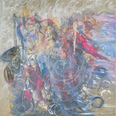 Картина под названием "Everything was code…" - Esfir Shapiro, Подлинное произведение искусства, Акрил