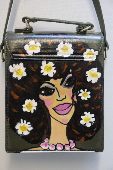 Cross body bag 'Sweet Magnolia' No. 1 Design intitulée "Cross body bag 'Swe…" par Esmeralda Skverer, Œuvre d'art originale, Vêtements