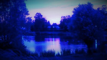 Photography titled "Blue Lake" by Esmeralda Skverer, Original Artwork, Digital Photography