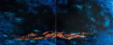 Peinture intitulée "Abysse #2" par Esmée, Œuvre d'art originale, Acrylique Monté sur Châssis en bois