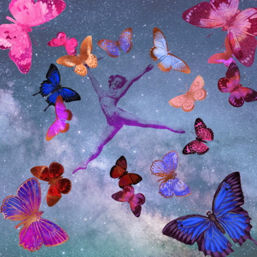 Cosmic Dancer Digital Arts titled "Cosmic Dancer" by Esme Lee, Original Art, 2D Digital Work