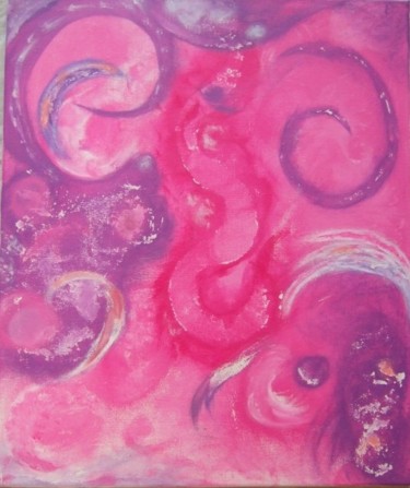 Peinture intitulée "Couleurs en  Fusion" par Esmeralda Nereida, Œuvre d'art originale, Huile