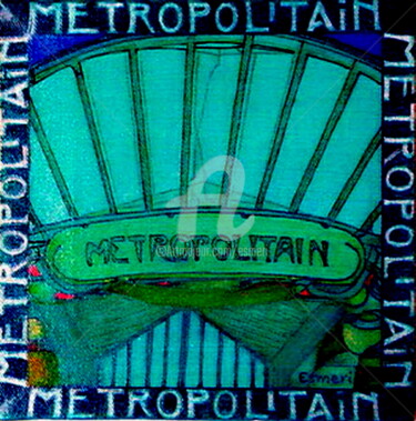 Pintura intitulada "METROPOLITAIN" por Esmeri, Obras de arte originais, Acrílico
