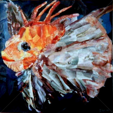 Kolaże zatytułowany „HOG FISH” autorstwa Esmeri, Oryginalna praca, Kolaże