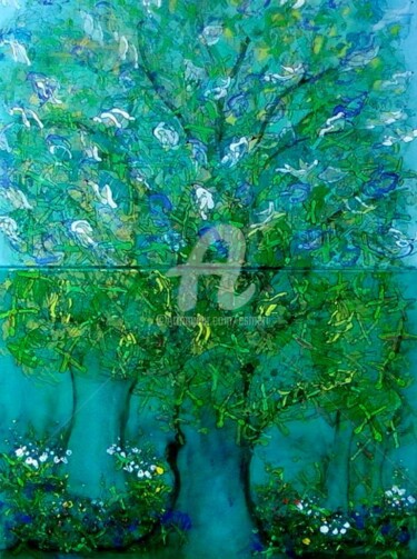 Картина под названием "XX AILES" - Esmeri, Подлинное произведение искусства, Акрил