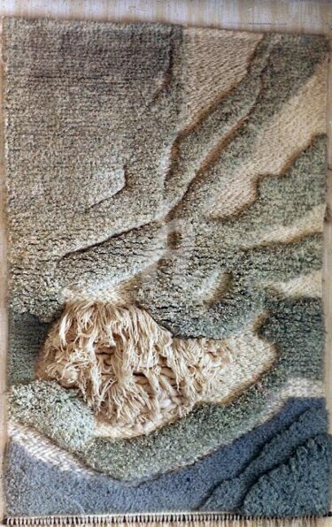 Textielkunst getiteld "GLACIERS" door Esmeri, Origineel Kunstwerk