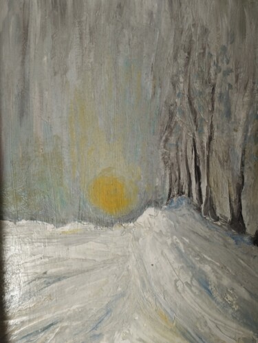 Pittura intitolato "Solstizio d'inverno" da Esoterya, Opera d'arte originale, Tempera