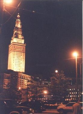 Photography titled "Terminal Tower with…" by Esp---Art, Original Artwork