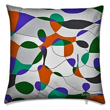 Design titled "coussin distraction" by J3cm (Carine), Original Artwork, Accessories