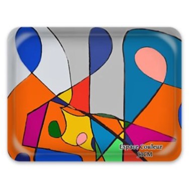 Design intitulée "PLATEAU TRANSMISSION" par J3cm (Carine), Œuvre d'art originale, Art de la table