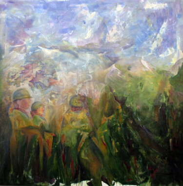 Pittura intitolato ""Veteranas"" da Liliana Esperanza, Opera d'arte originale, Acrilico