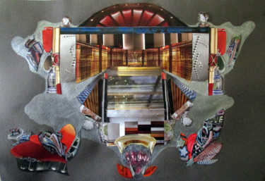 Collages intitulée ""El show se terminó"" par Liliana Esperanza, Œuvre d'art originale, Collages