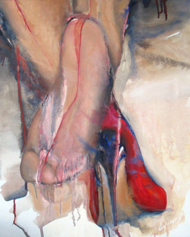 绘画 标题为“"Red"” 由Liliana Esperanza, 原创艺术品, 油