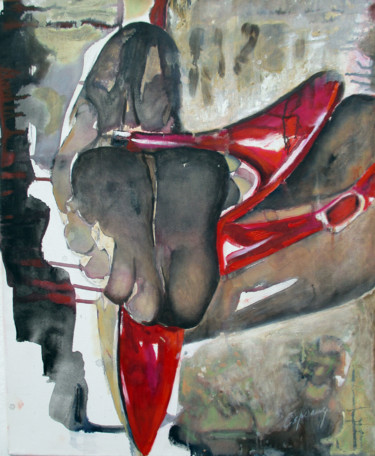 제목이 ""Rojo""인 미술작품 Liliana Esperanza로, 원작, 기름