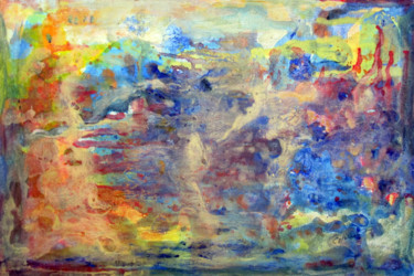 Peinture intitulée ""Sonhos do mar"" par Liliana Esperanza, Œuvre d'art originale, Acrylique