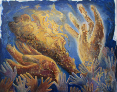 Картина под названием ""Gloriosa"" - Liliana Esperanza, Подлинное произведение искусства, Акрил