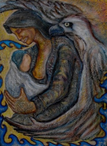 Painting titled "EAGLE_MANS_NEST.jpg" by Victor Espinosa (Bong Espinosa), Original Artwork