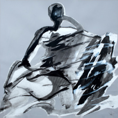 Рисунок под названием "Pensées..." - Gérard Esquerre, Подлинное произведение искусства, Чернила