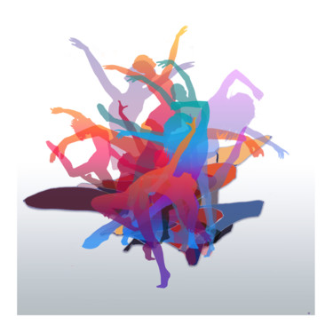 Partition Danse Digitale Künste mit dem Titel "Partition Danse" von Gérard Esquerre, Original-Kunstwerk, Digitale Malerei