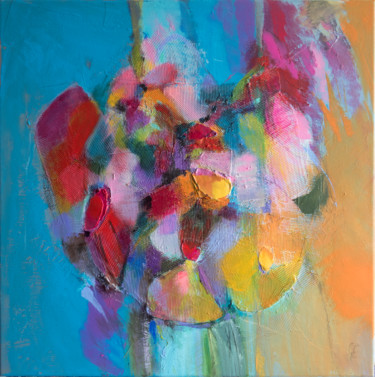 Pintura titulada "Parfum de fleurs" por Gérard Esquerre, Obra de arte original, Acrílico Montado en Bastidor de camilla de m…